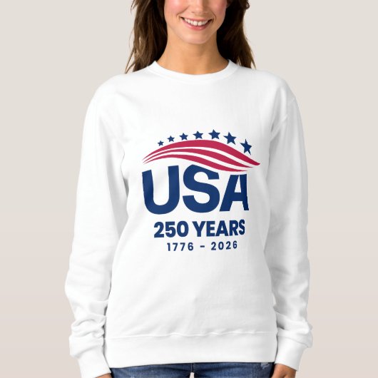 アメリカ合衆国 250 年 スウェットシャツ (正面)