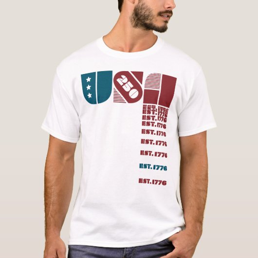 アメリカ合衆国 ★ 250 Tシャツ (正面)