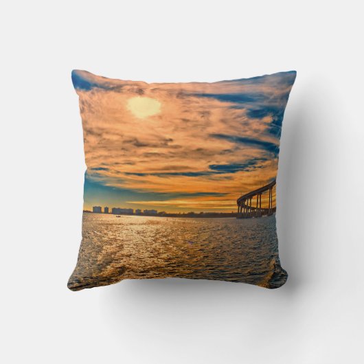 アメリカ合衆国, CA,サンディエゴ-コロナドベイブリッジ クッション (裏面)