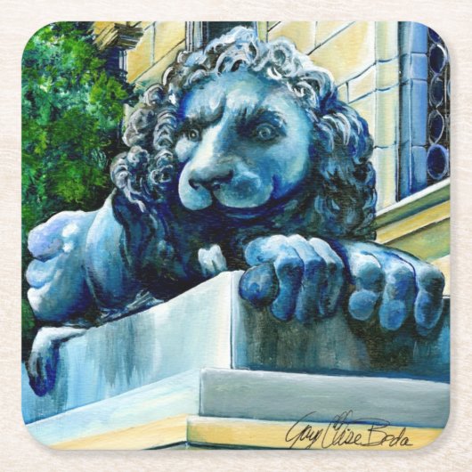 アメリカ合衆国， Esteemed Feline, Washington DC スクエアペーパーコースター (正面)