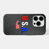 アメリカ合衆国 iPhoneケース (裏面横)