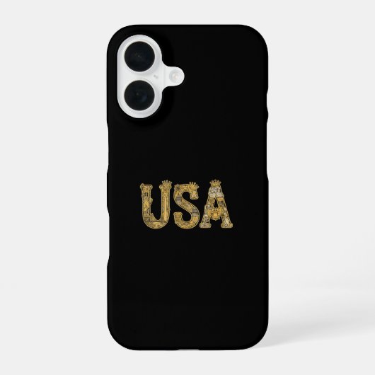 アメリカ合衆国 iPhone 16ケース (裏面)