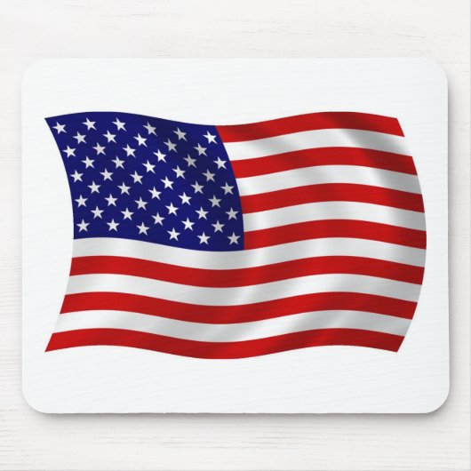 アメリカ合衆国 (USA) 国旗 マウスパッド (正面)