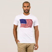 アメリカ合衆国 (USA) 国旗Tシャツ Tシャツ (正面フル)