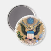 アメリカ合衆国E Ploribus Unum Patriotic マグネット (正面/裏面)