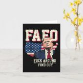アメリカ合衆国Fafoトランプ国旗 カード (黄色い花)