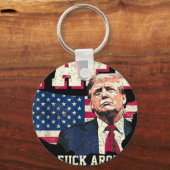 アメリカ合衆国Fafoトランプ国旗 キーホルダー (正面)
