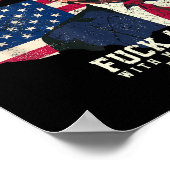 アメリカ合衆国Fafoトランプ国旗 ポスター (角)