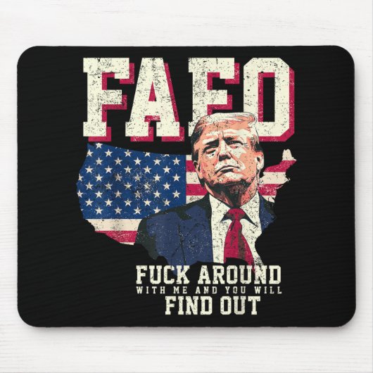 アメリカ合衆国Fafoトランプ国旗 マウスパッド (正面)