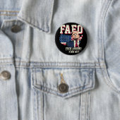 アメリカ合衆国Fafoトランプ国旗 缶バッジ (インサイチュ)