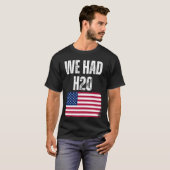 アメリカ合衆国H20のミームをおもしろい持った Tシャツ (正面フル)