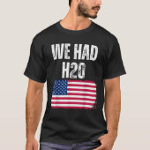 アメリカ合衆国H20のミームをおもしろい持った Tシャツ (正面)