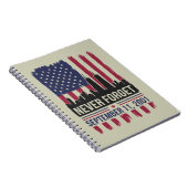 アメリカ同時多発テロ事件犠牲者追悼日 2001年9月11日を忘れない ノートブック (右側)