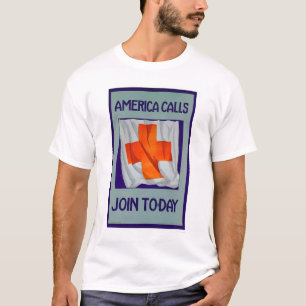 アメリカ呼出し-今日結合して下さい(US00053) Tシャツ