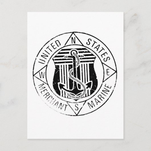 アメリカ商船海軍について：David Lee ポストカード (正面)