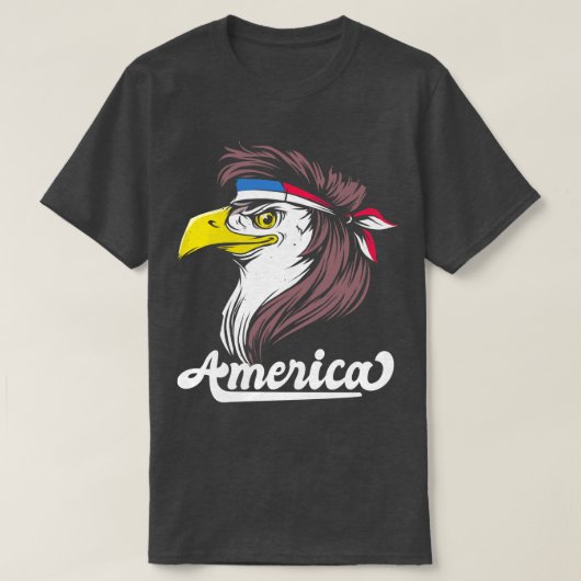 アメリカ四世のボラおもしろいドイーグル Tシャツ (デザイン正面)
