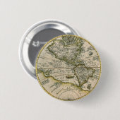 「アメリカ図」、1596年 缶バッジ (正面&裏面)