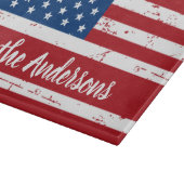 アメリカ国パーソナライズされた名旗 カッティングボード (角)