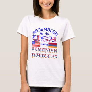 アメリカ国内でアルメニア人労働者によって組み立てられた Tシャツ