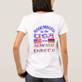 アメリカ国内でアルメニア人労働者によって組み立てられた Tシャツ (裏面)