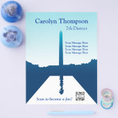 アメリカ国内のモニュメントテンプレートチラシ チラシ (シングル)