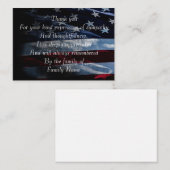 アメリカ国旗ありがとう  ノートカード (正面/裏面)