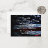 アメリカ国旗ありがとう  ノートカード (正面/裏面インサイチュ)