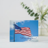 アメリカ国旗ありがとう ポストカード (スタンド正面)