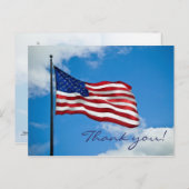 アメリカ国旗ありがとう ポストカード (正面/裏面)