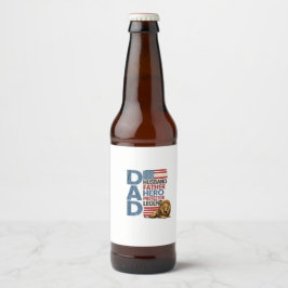 アメリカ国旗お父さんライオン愛国 ビールラベル