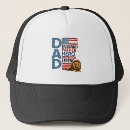 アメリカ国旗お父さんライオン愛国Tシャツ キャップ
