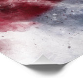 アメリカ国旗でカボチャックシルエット水色 フォトプリント            (角)