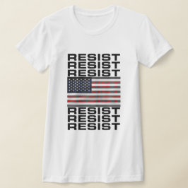 アメリカ国旗で抵抗する Tシャツ