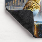 アメリカ国旗で歌うソングバード マウスパッド (コーナー)