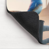 アメリカ国旗で歌うブルーバード マウスパッド (コーナー)