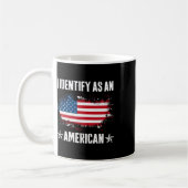 アメリカ国旗として識別する誇り高いアメリカ4th コーヒーマグカップ (左)