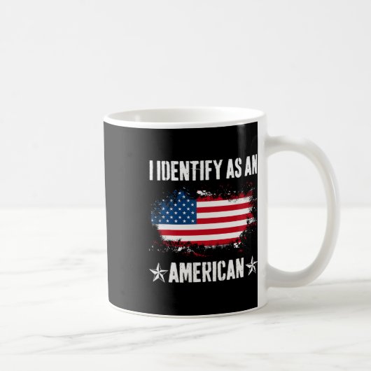 アメリカ国旗として識別する誇り高いアメリカ4th コーヒーマグカップ (右)