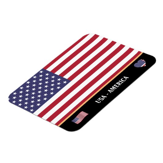 アメリカ国旗とアメリカの国旅行/統一された州 マグネット (左側)