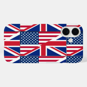 アメリカ国旗とイギリス国旗の二重国籍 iPhone 16ケース