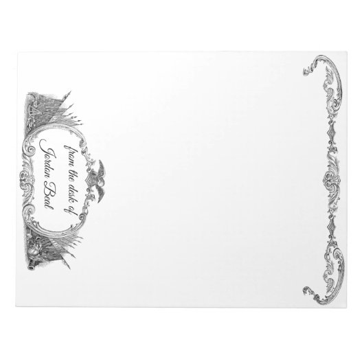 アメリカ国旗とイーグルのメモ帳 ノートパッド (正面)