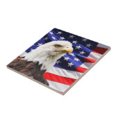 アメリカ国旗とイーグルセラミックタイル タイル (側面)
