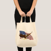 アメリカ国旗とイーグルダブル・サイド トートバッグ (正面(商品))