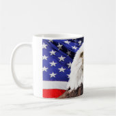 アメリカ国旗とイーグルマグ コーヒーマグカップ (左)