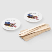 アメリカ国旗とイーグル結婚ーズ ハンドファン (組立なし)