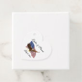 アメリカ国旗とイーグル結婚ーズ フェイバータグ (インサイチュ)