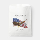 アメリカ国旗とイーグル結婚ーズ フェイバーバッグ (正面)