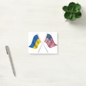 アメリカ国旗とウクライナ国旗 ポストイット (オフィス)