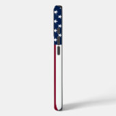 アメリカ国旗とカスタムテキスト Case-Mate iPhoneケース (裏面 / 左)