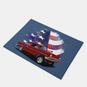 アメリカ国旗とガッサー ドアマット (アングル)