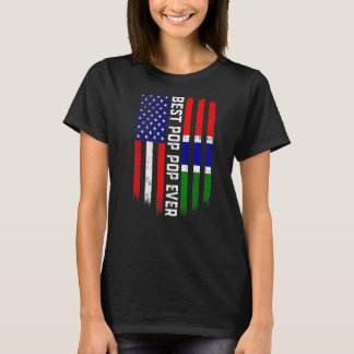 アメリカ国旗とガンビア最高のポップ・アートのフポップ・アートのァミ Tシャツ